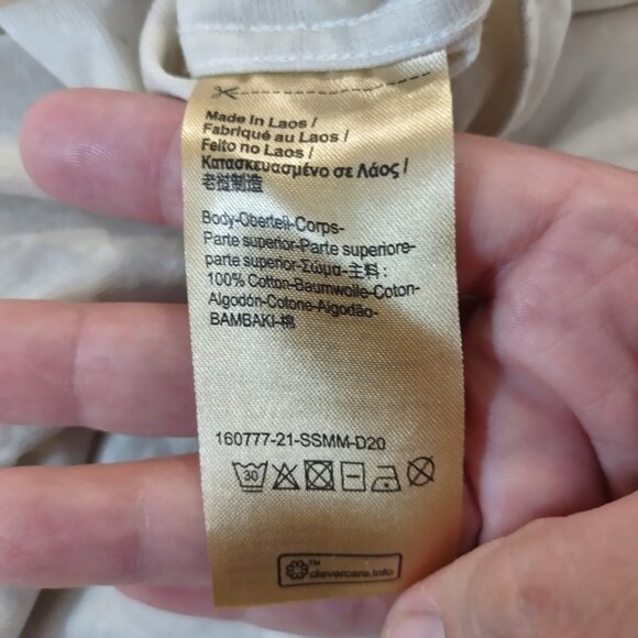 Scotch And Soda Shirt Men's Sz S Ivory Slim Fit Occasion Button Down All Cotton - Picture 15 of 16